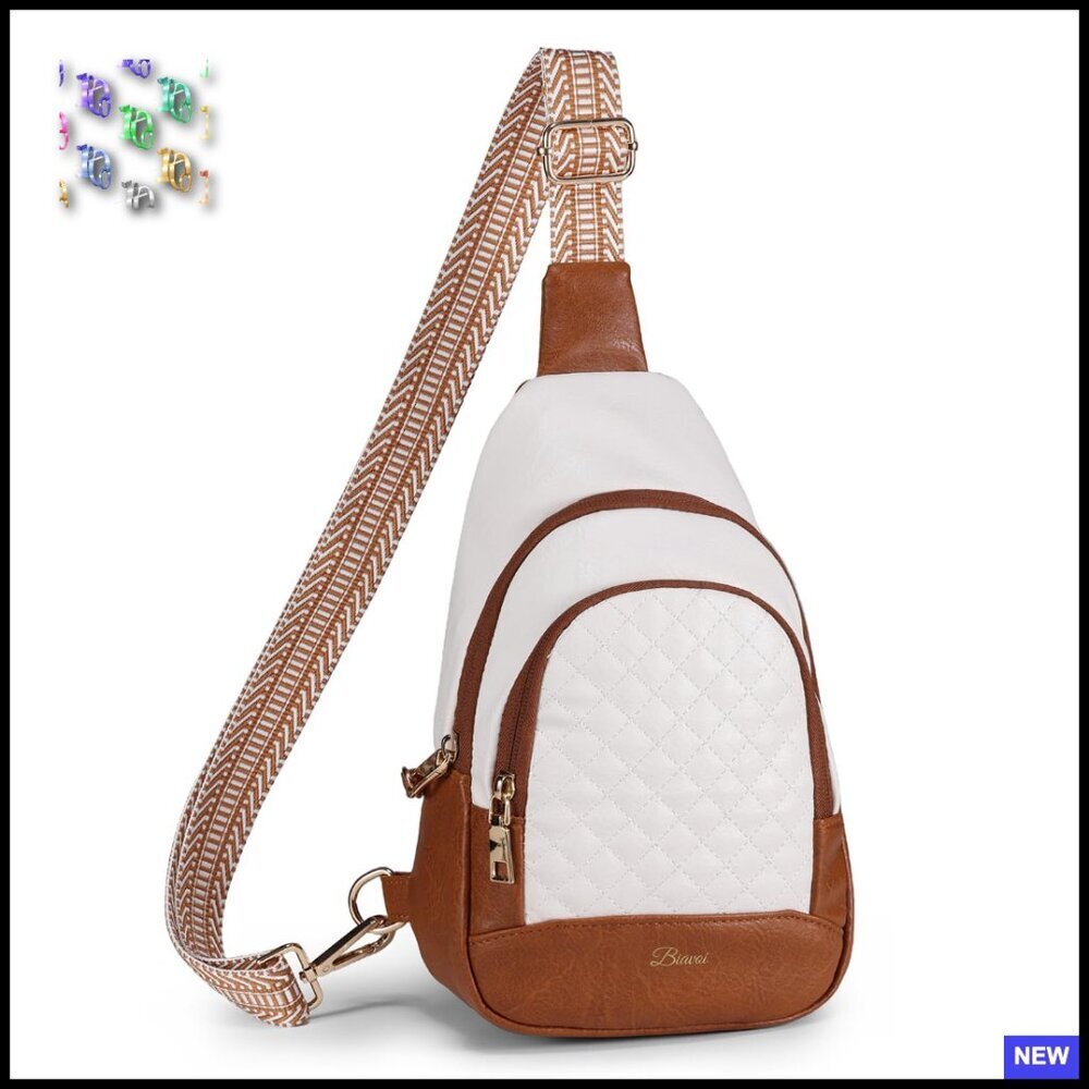 Anti Theft Crossbody Bag Vegan Leather RFID Blocking Sling Handbag Secure Travel